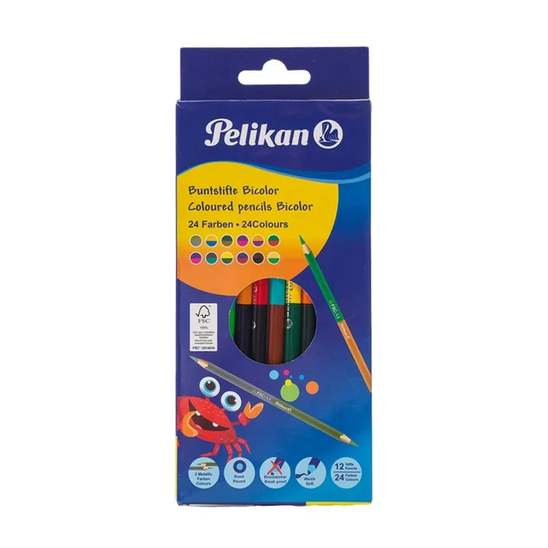 Buy The Best By Artsulli - Art is Long Life Short - 24 Colors Double Headed Pencils for Children Professional Drawing Sketching and Pastel