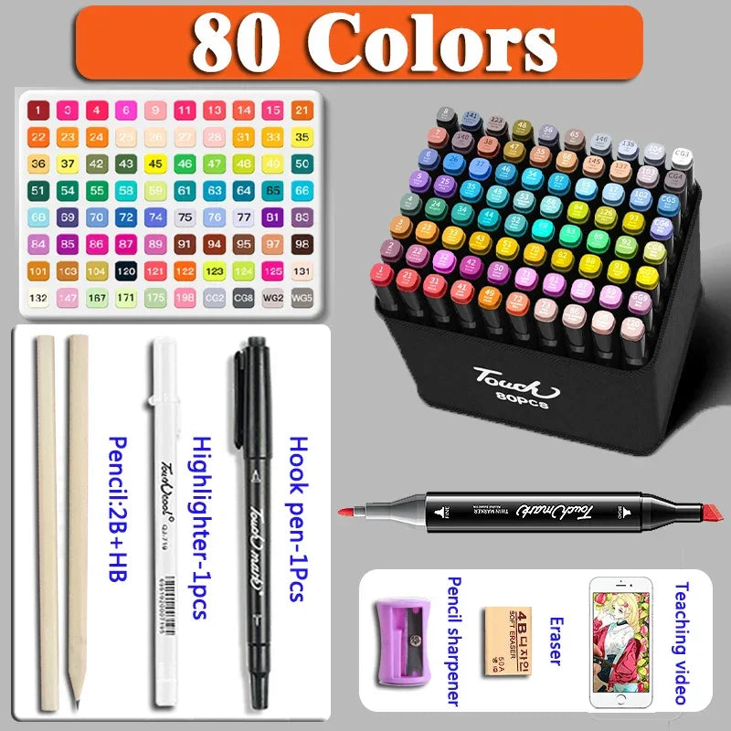 Buy The Best By Artsulli - Art is Long Life Short - 24-262 Colores Markers Brush Pens Set Painting Drawing Manga Highlighter School