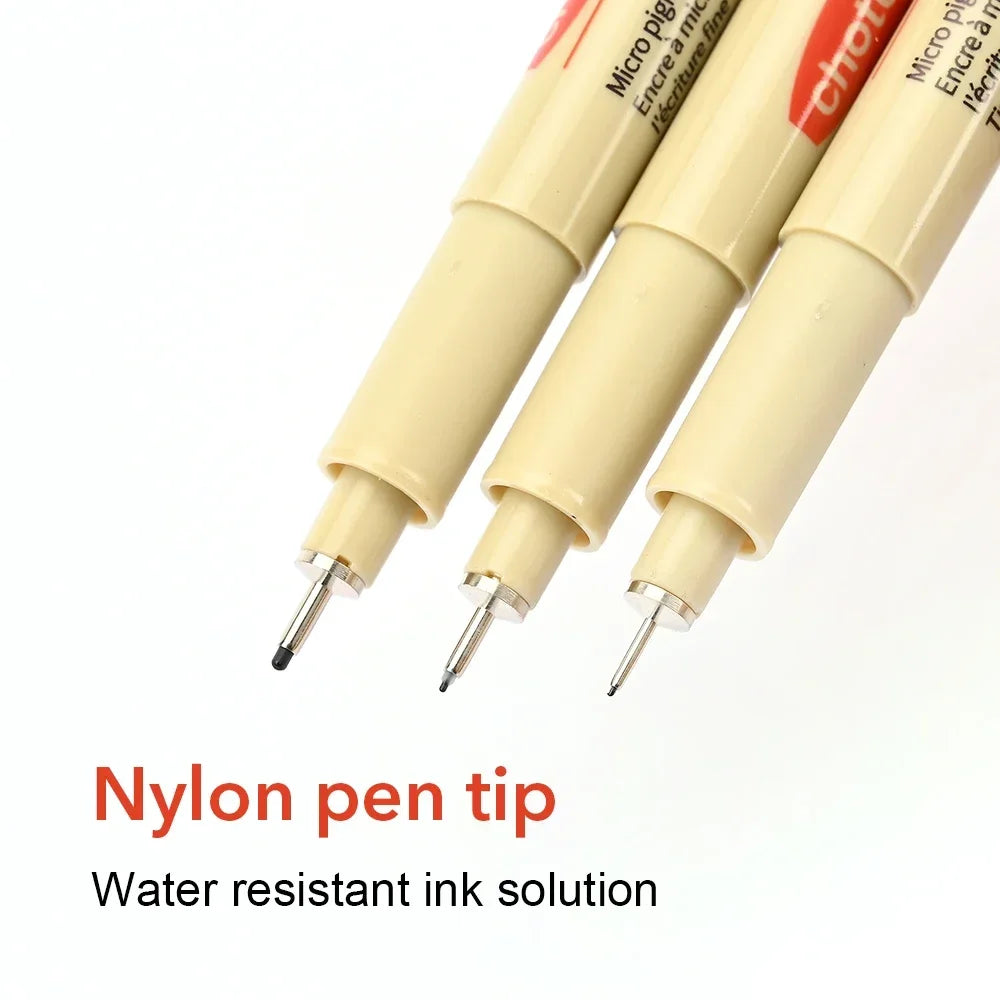 Buy The Best By Artsulli - Art is Long Life Short - 12 Tip Pigment Liner Micron Ink Marker Pen for Manga Draw Sketching Needle Hook Line