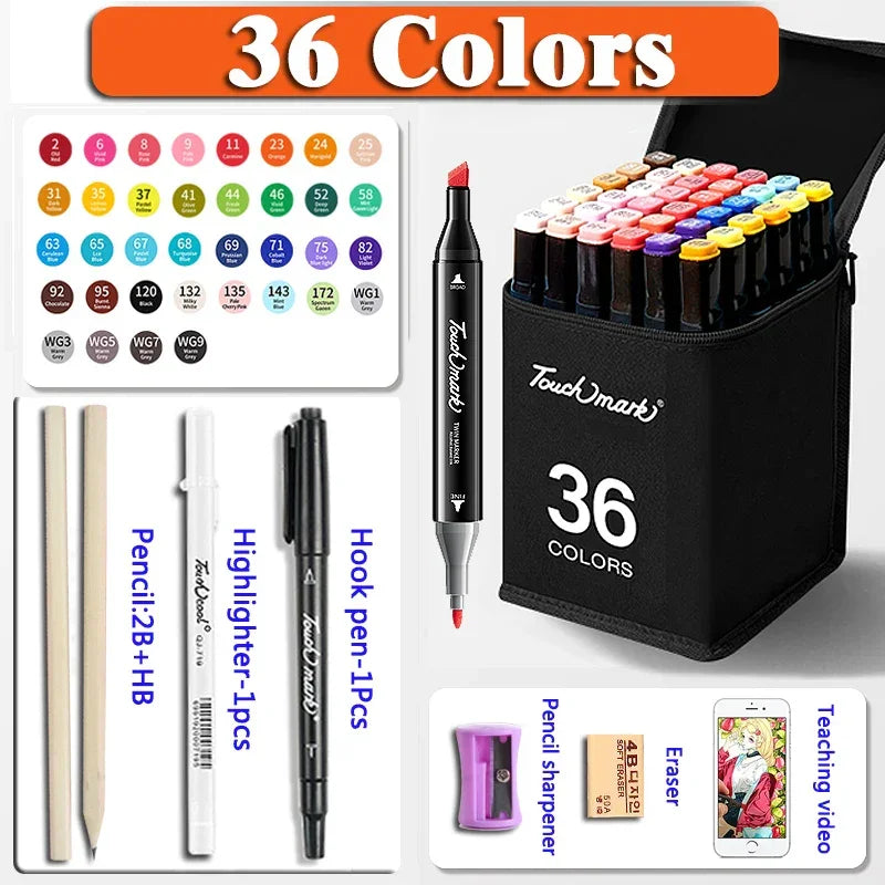 Buy The Best By Artsulli - Art is Long Life Short - 24-262 Colores Markers Brush Pens Set Painting Drawing Manga Highlighter School
