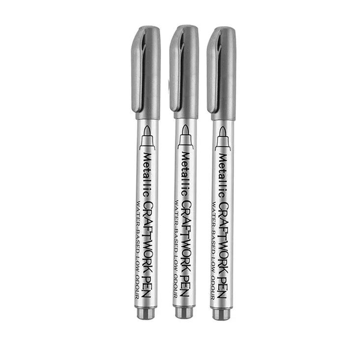 Buy The Best By Artsulli - Art is Long Life Short - 2-5pcs/lot Waterproof Permanent Paint Marker Pens Gold Silver Drawing Students School