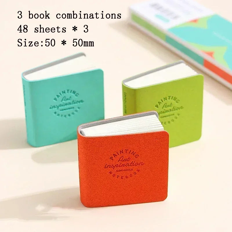 Buy The Best By Artsulli - Art is Long Life Short - Square Watercolor Sketchbook Set 3 Pack Mini Drawing Book Thick Paper for Painting