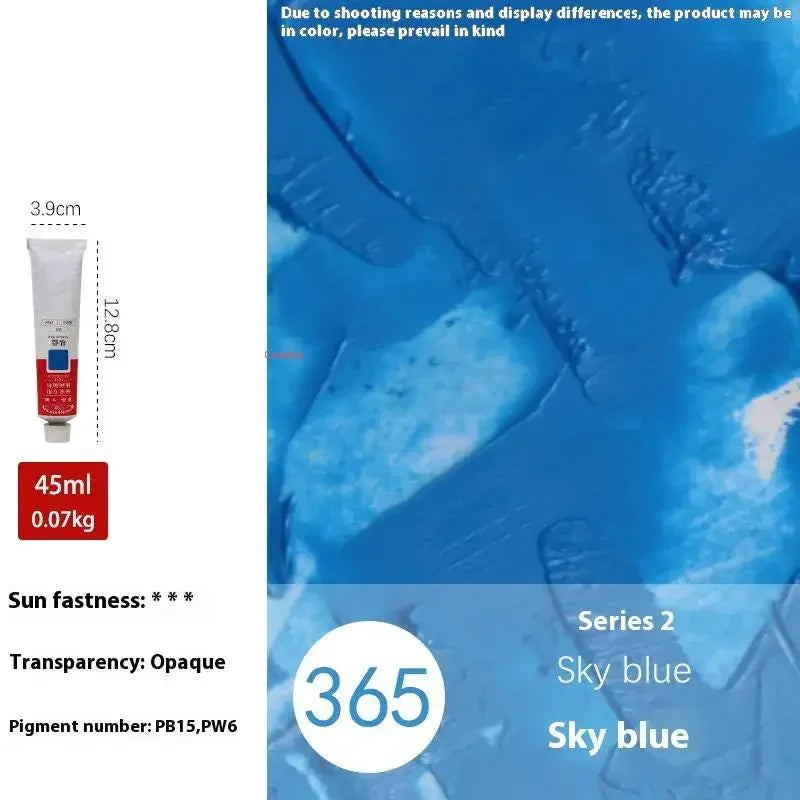 Buy The Best By Artsulli - Art is Long Life Short - Winsor&Newton 45ML Oil Paint,Colorful Professionals Artist Drawing Tools for Canvas