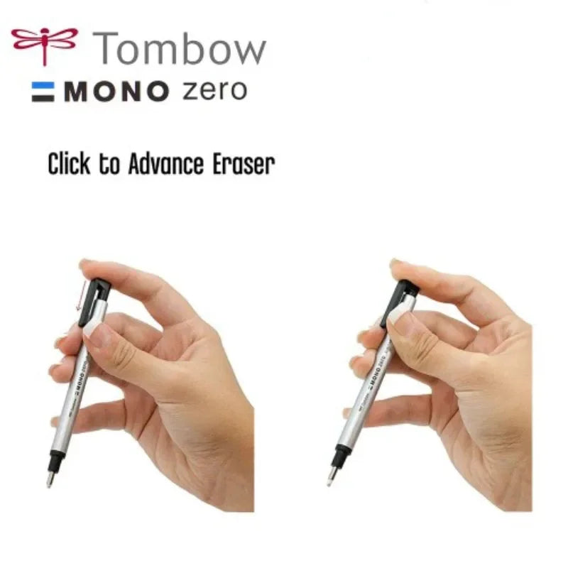Buy The Best By Artsulli - Art is Long Life Short - Tombow Mono Zero Eraser Precision Tip Pen-Style Mechanical Rubber Refillable Pen Sketch