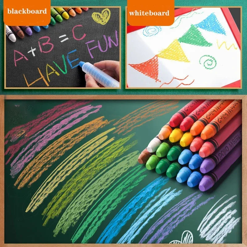 Buy The Best By Artsulli - Art is Long Life Short - 4/6/12pcs Dust Free Solid Water Chalk Non-toxic Blackboard Whiteboard Drawing Pens