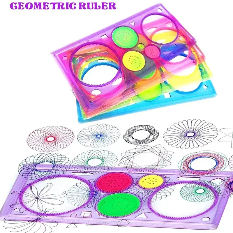 Buy The Best By Artsulli - Art is Long Life Short - Animal Geometry Multifunctional Hollow Rulers Drafting Tools School Painting Supplies