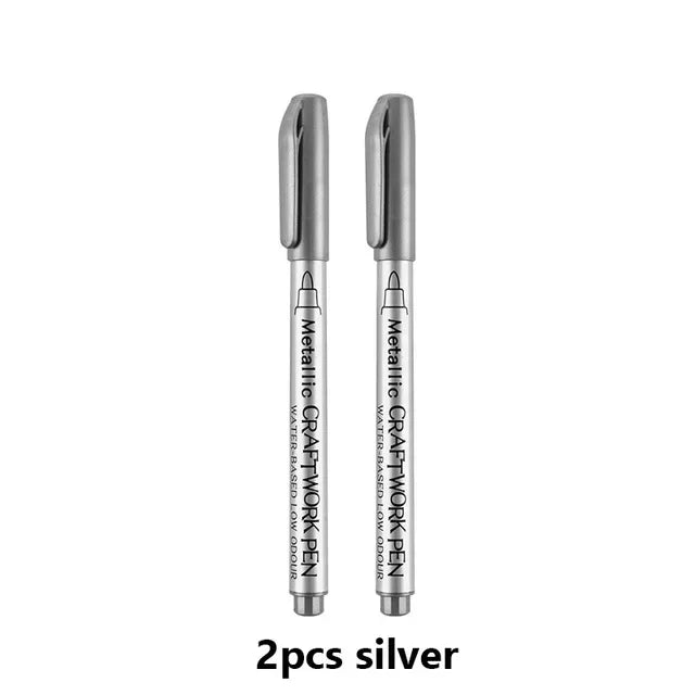 Buy The Best By Artsulli - Art is Long Life Short - 2-5pcs/lot Waterproof Permanent Paint Marker Pens Gold Silver Drawing Students School