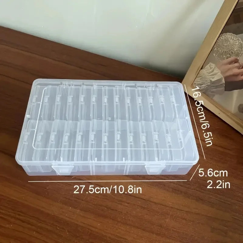 Buy The Best By Artsulli - Art is Long Life Short - Transparent plastic craft storage box portable multifunctional suitable for jewelry