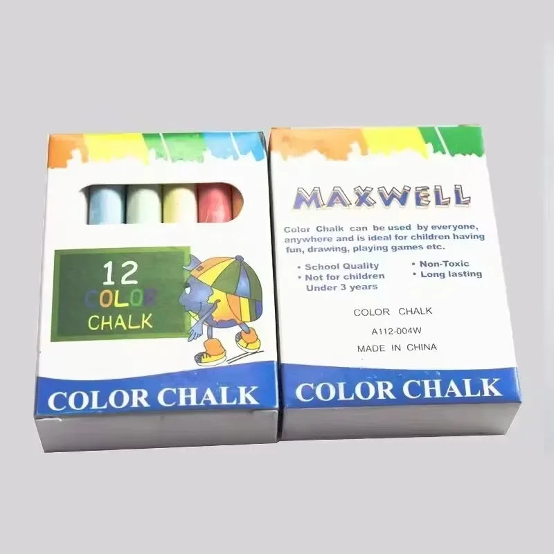 Buy The Best By Artsulli - Art is Long Life Short - 12Pcs/Box Teaching Color Non-dust Healthy Chalk Children’s Drawing Board Professional