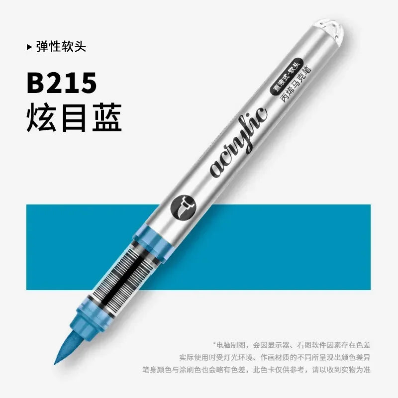 Buy The Best By Artsulli - Art is Long Life Short - 1 PC 120 Colors Direct-liquid Acrylic Markers Paint Pens Brush Tip For Rock School DIY