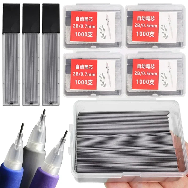 Buy The Best By Artsulli - Art is Long Life Short - Large Capacity Pencil Lead 0.5 0.7 2B Refills Replaceable Mechanical Student Drawing