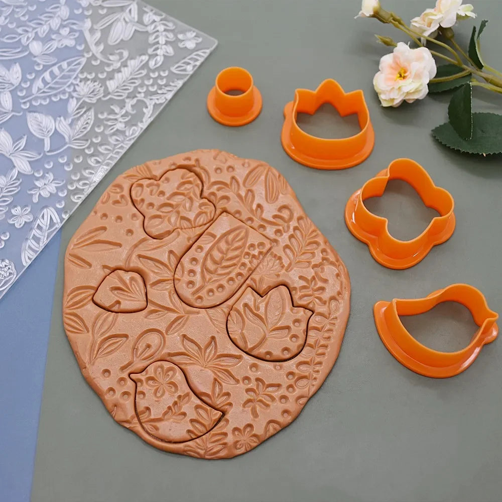 Buy The Best By Artsulli - Art is Long Life Short - SNASAN Dragonfly Polymer Clay Texture Stamp Sheets Summer Pattern DIY Individual Design