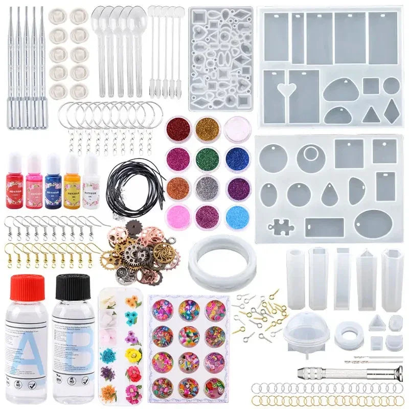 Buy The Best By Artsulli - Art is Long Life Short - All in One Silicone Molds Starter Kit with 1:1 Clear Epoxy Resin for Office Home Decor