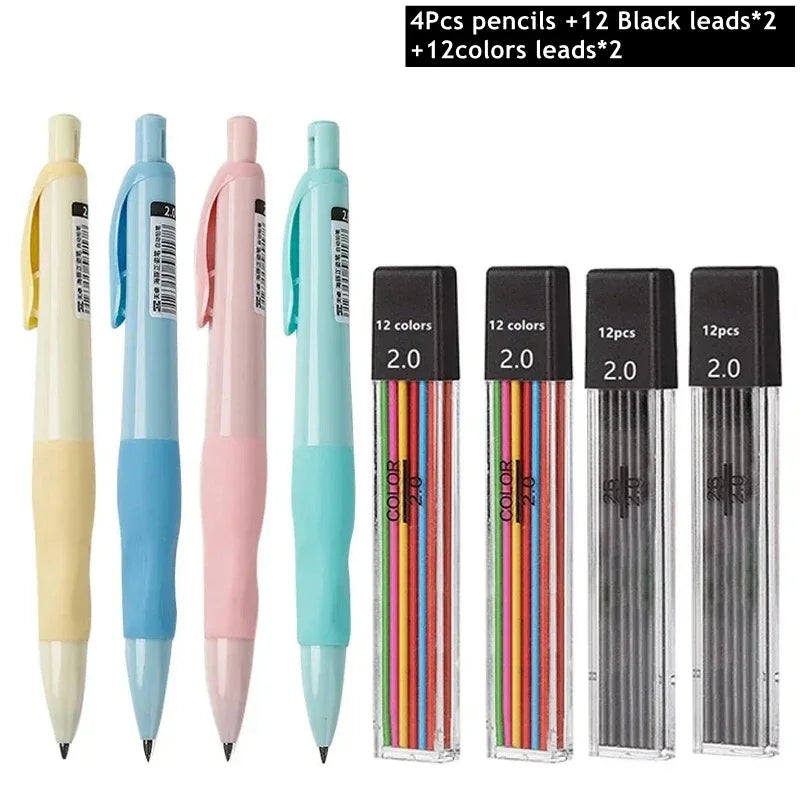 Buy The Best By Artsulli - Art is Long Life Short - Cute Dolphin 2mm Mechanical Pencils Set Carpenter Drafting HB Pencil 2.0 mm for Drawing