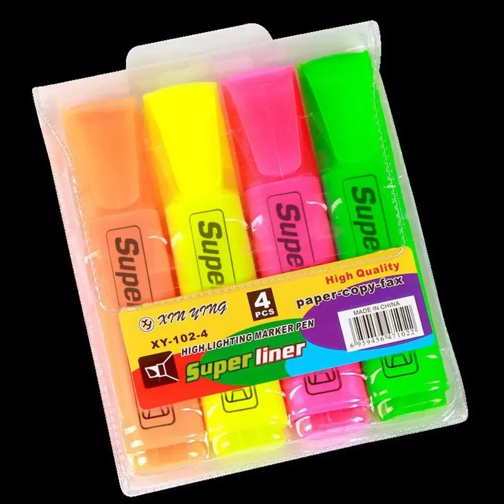 Buy The Best By Artsulli - Art is Long Life Short - 4/6 Colors Colorful Highlighters Markers Oblique Drawing Fluorescent Pen Flat Shape
