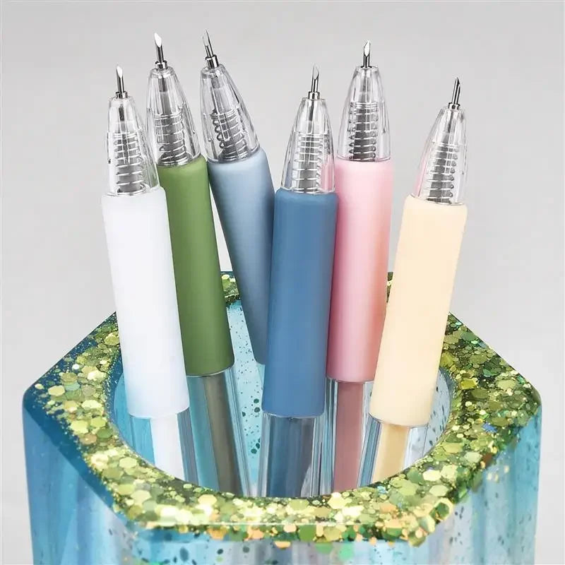 Buy The Best By Artsulli - Art is Long Life Short - 2 + 6Pcs Knife Pen Refill Set Utility Paper Cut Scrapbooking Sticker Precision Cutting
