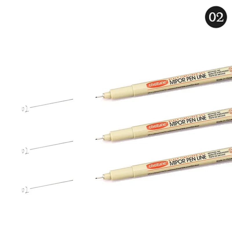 Buy The Best By Artsulli - Art is Long Life Short - 12 Tip Pigment Liner Micron Ink Marker Pen for Manga Draw Sketching Needle Hook Line