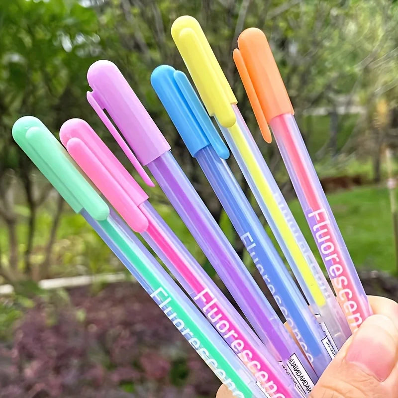 Buy The Best By Artsulli - Art is Long Life Short - 12/6pcs Pastel Colored Gel Pens Fluorescent Markers for Sketching/Drawing/Writing
