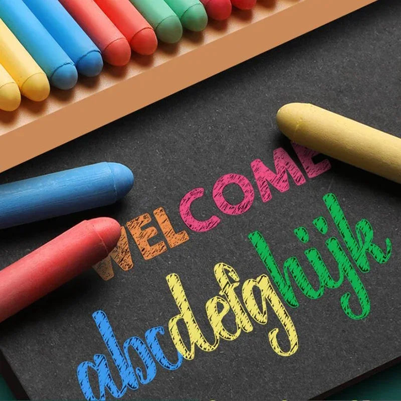 Buy The Best By Artsulli - Art is Long Life Short - 4/6/12pcs Dust Free Solid Water Chalk Non-toxic Blackboard Whiteboard Drawing Pens