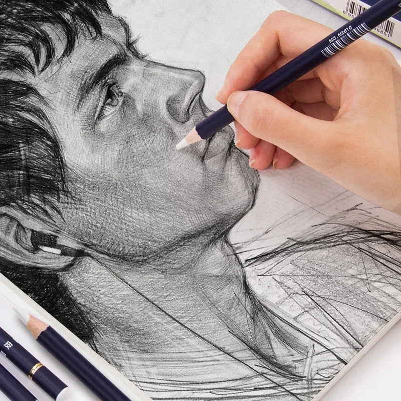 Buy The Best By Artsulli - Art is Long Life Short - Pencil Shape Erasers for Drawing Painting Sketching High Precision Professional