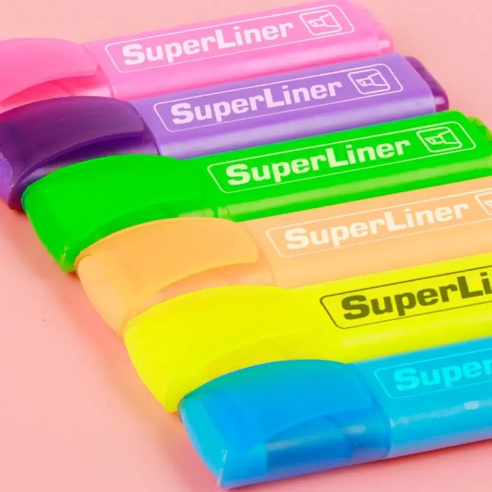Buy The Best By Artsulli - Art is Long Life Short - 4/6 Colors Colorful Highlighters Markers Oblique Drawing Fluorescent Pen Flat Shape