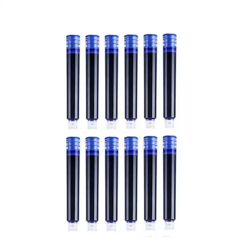 Buy The Best By Artsulli - Art is Long Life Short - 12PCS/Set Colourful Ink Sac Fountain Pen Cartridges Refills 3.4mm Blue Black Drawing