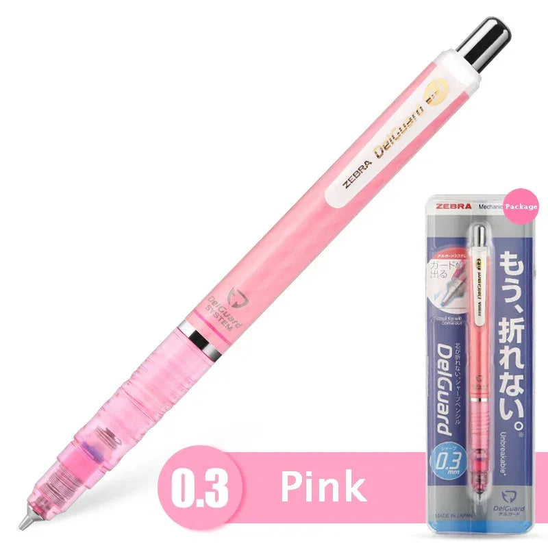 Buy The Best By Artsulli - Art is Long Life Short - ZEBRA Mechanical Pencil Japan DelGuard Type Continuous Core Pencils Lapiseira Students