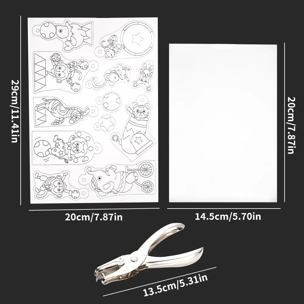 Buy The Best By Artsulli - Art is Long Life Short - 145/198Pcs Heat Shrink Plastic Set Shrinky Film Paper Sheet Kit Punch Keychains Earring