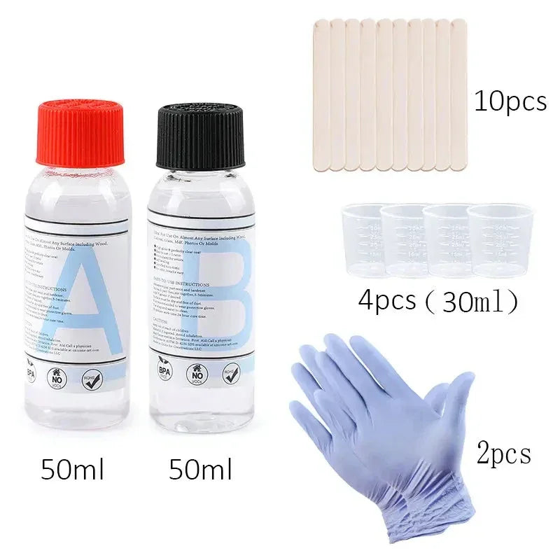Buy The Best By Artsulli - Art is Long Life Short - All in One Silicone Molds Starter Kit with 1:1 Clear Epoxy Resin for Office Home Decor