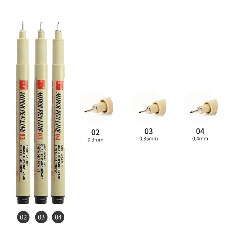 Buy The Best By Artsulli - Art is Long Life Short - 12 Tip Pigment Liner Micron Ink Marker Pen for Manga Draw Sketching Needle Hook Line