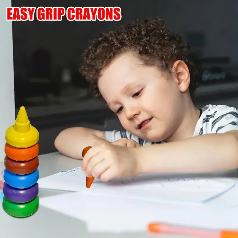Buy The Best By Artsulli - Art is Long Life Short - Toddler Crayons Kit 12 Colors Painting Washable Activities Tool Drawing Pen