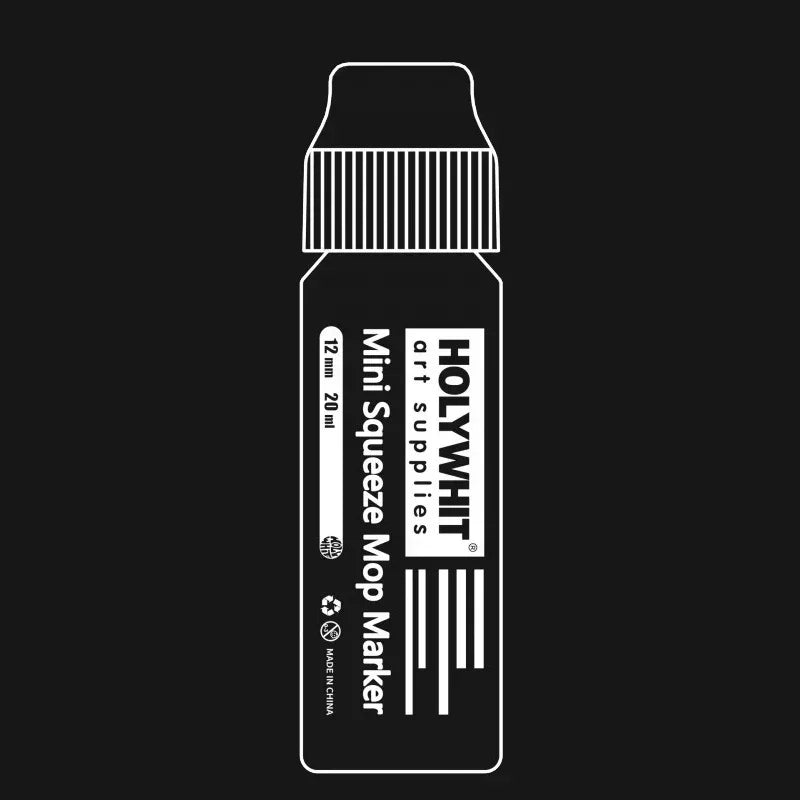 Buy The Best By Artsulli - Art is Long Life Short - 12mm/20ml Mini Graffiti Flow Pen Paint Signature Round Tip Waterproof Marker With Ink
