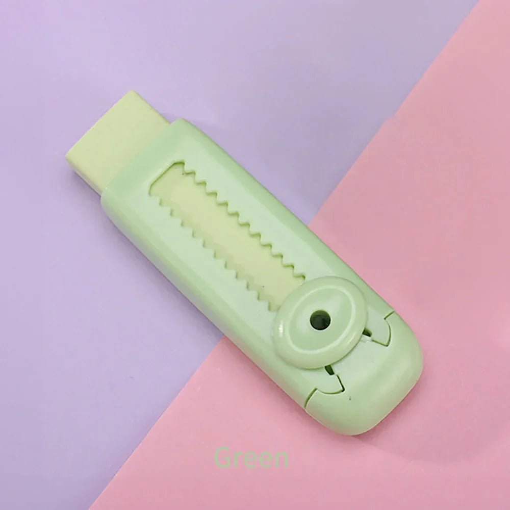 Buy The Best By Artsulli - Art is Long Life Short - Creative Retractable Push Pull Eraser Student Writing Drawing Correction Stationery