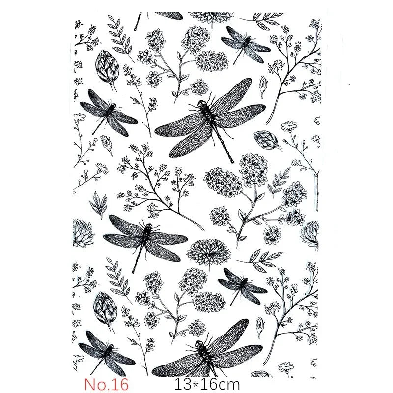 Buy The Best By Artsulli - Art is Long Life Short - SNASAN Dragonfly Polymer Clay Texture Stamp Sheets Summer Pattern DIY Individual Design