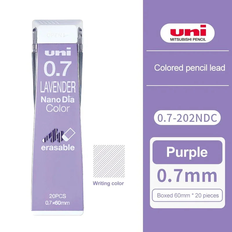Buy The Best By Artsulli - Art is Long Life Short - 1pcs Japan UNI Color Lead 0.7mm Erasable Mechanical Pencil Refill Nano Dia 202NDC Non