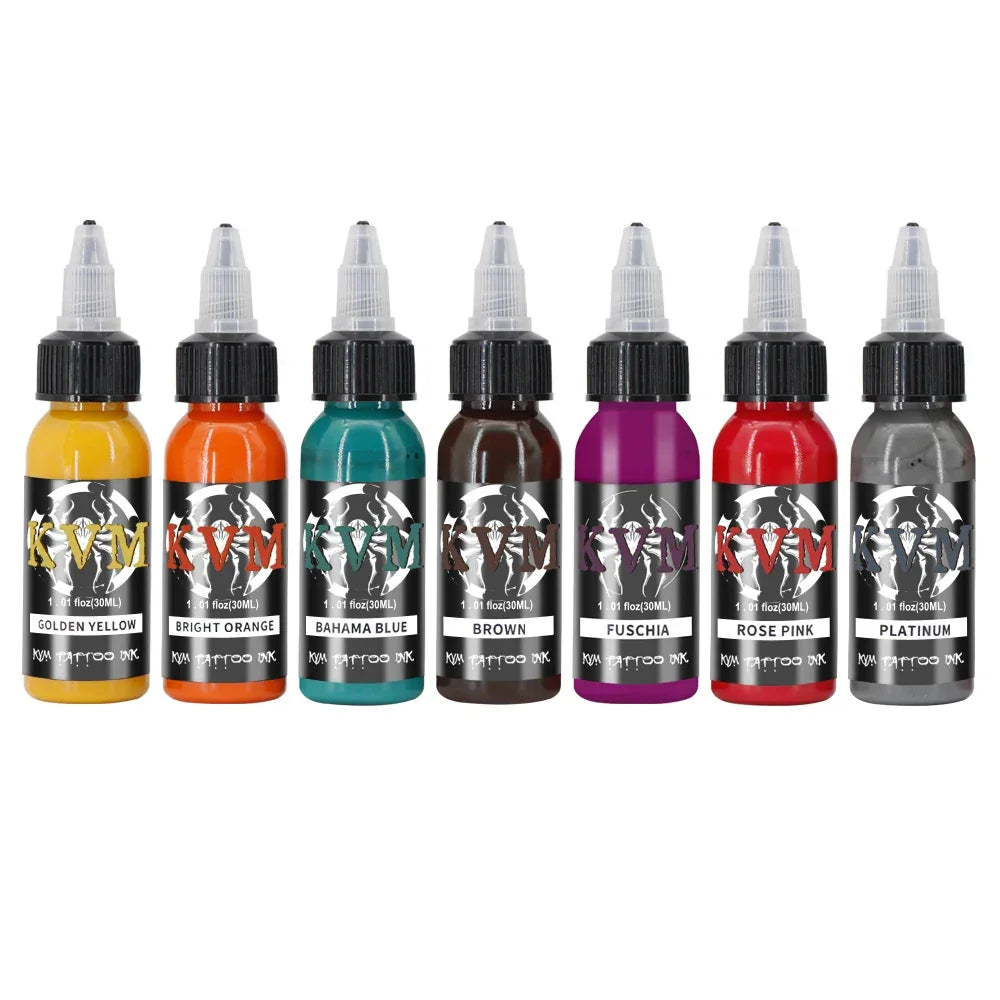 Buy The Best By Artsulli - Art is Long Life Short - KVM 30ml Multi-Color Tattoo Ink Pigment with box Kit Natural Plant Micro Permanent