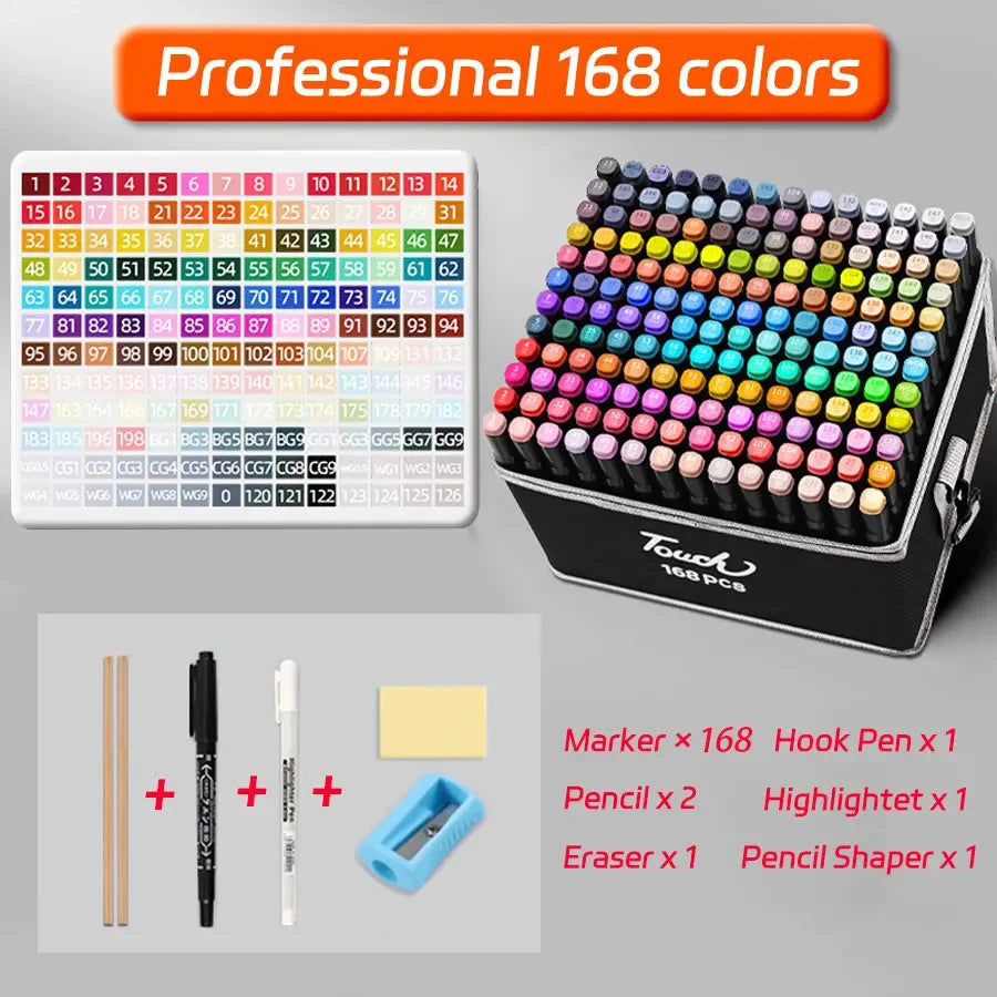 Buy The Best By Artsulli - Art is Long Life Short - 24-262 Colores Markers Brush Pens Set Painting Drawing Manga Highlighter School