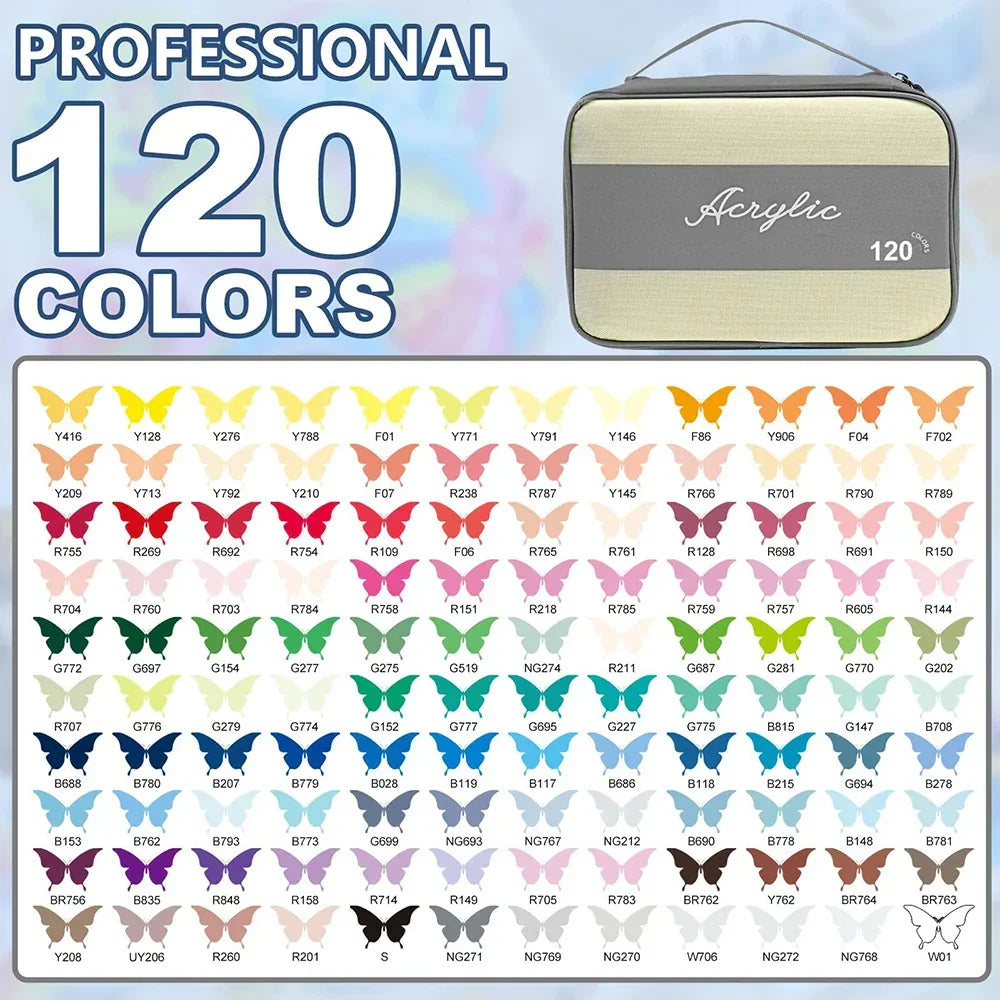 Buy The Best By Artsulli - Art is Long Life Short - High Coverage Acrylic Paint Markers Brush Tip Pens Set for DIY Crafts & Supplies