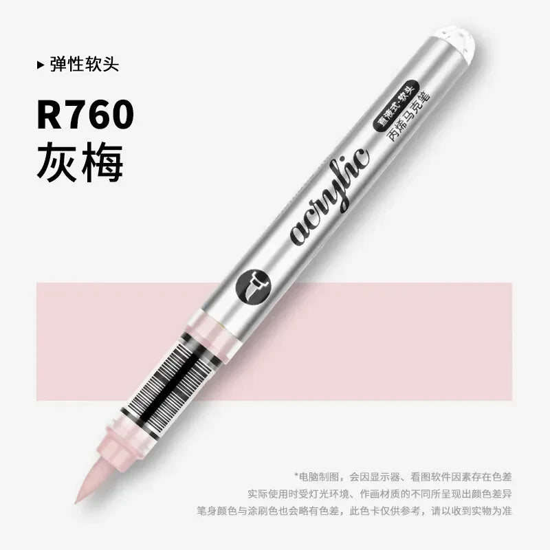 Buy The Best By Artsulli - Art is Long Life Short - 1 PC 120 Colors Direct-liquid Acrylic Markers Paint Pens Brush Tip For Rock School DIY