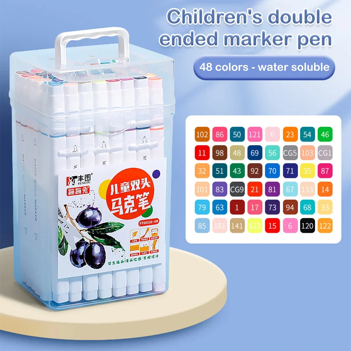 Buy The Best By Artsulli - Art is Long Life Short - 12/24/36/48/60/80 Colores Markers Brush Pens Set Painting Drawing Highlighter School
