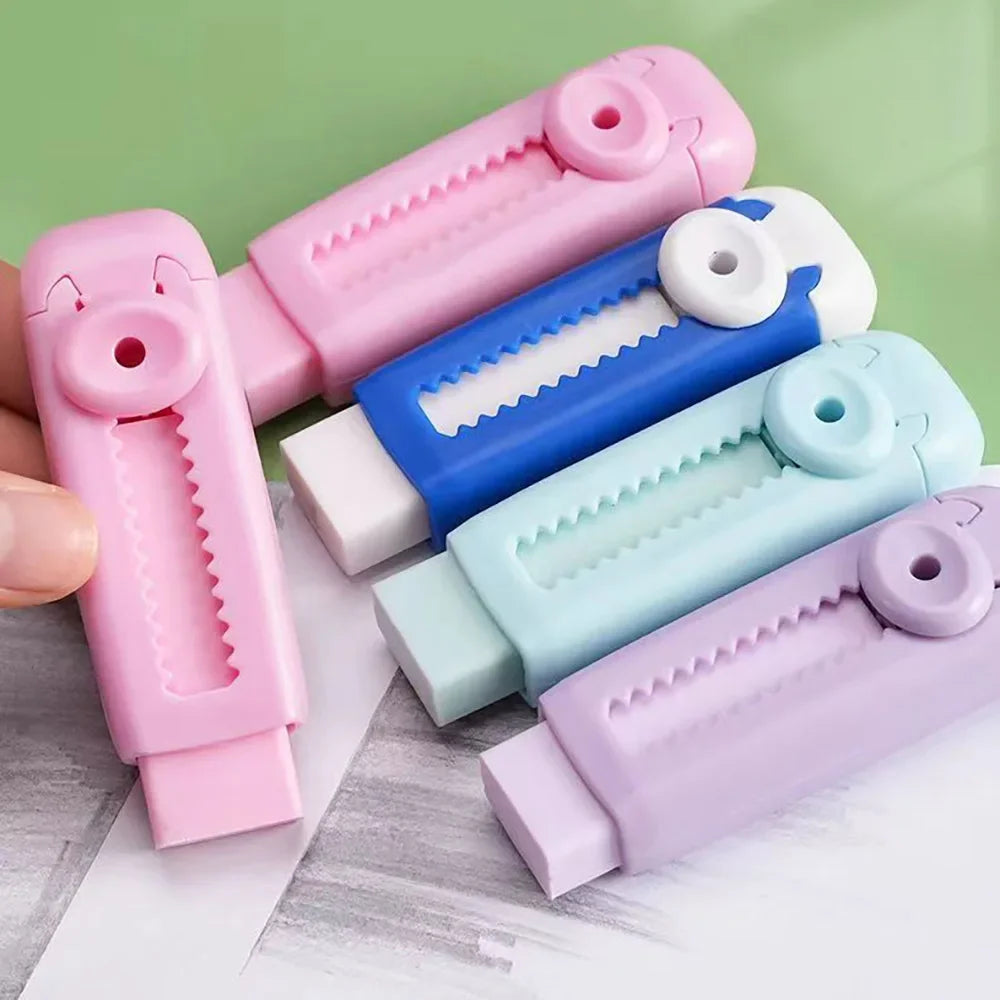 Buy The Best By Artsulli - Art is Long Life Short - Creative Retractable Push Pull Eraser Student Writing Drawing Correction Stationery