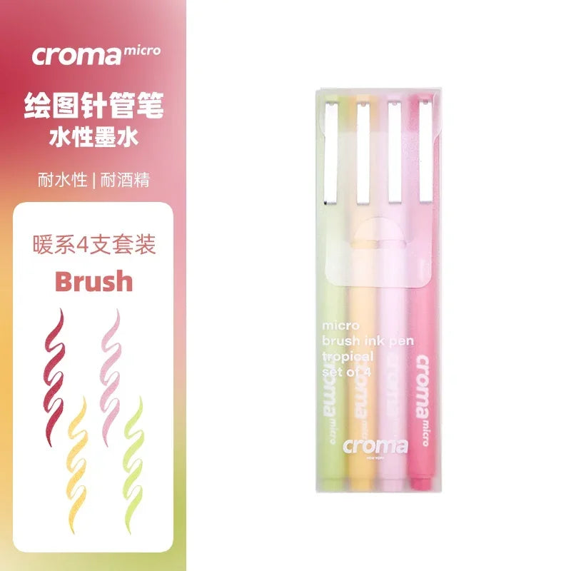 Buy The Best By Artsulli - Art is Long Life Short - Croma Micro Fineliner Calligraphy Pens set for Artist Drawing Supplies Waterproof Ink