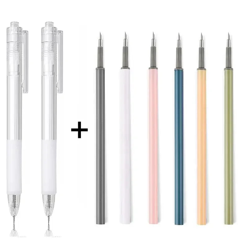 Buy The Best By Artsulli - Art is Long Life Short - 2 + 6Pcs Knife Pen Refill Set Utility Paper Cut Scrapbooking Sticker Precision Cutting