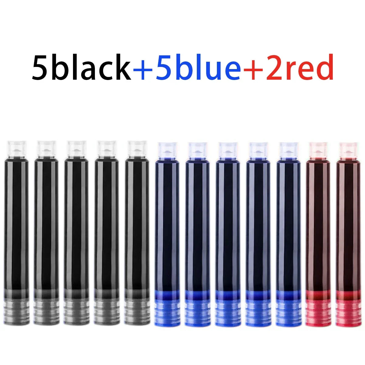 Buy The Best By Artsulli - Art is Long Life Short - 12-36PCS/Set Colourful Ink Sac Fountain Pen Cartridges Refills 3.4mm Refillable Drawing