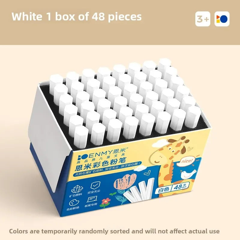 Buy The Best By Artsulli - Art is Long Life Short - ENMY 12/36 Colors Non-Dusty Vibrant Bright Color Chalk Dustless Safe Drawing