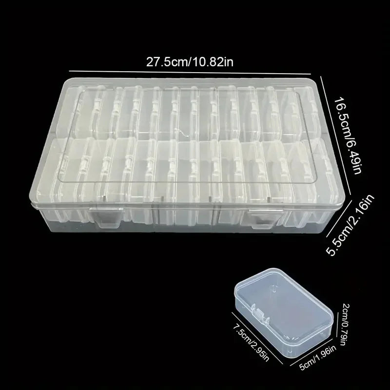 Buy The Best By Artsulli - Art is Long Life Short - Transparent plastic craft storage box portable multifunctional suitable for jewelry