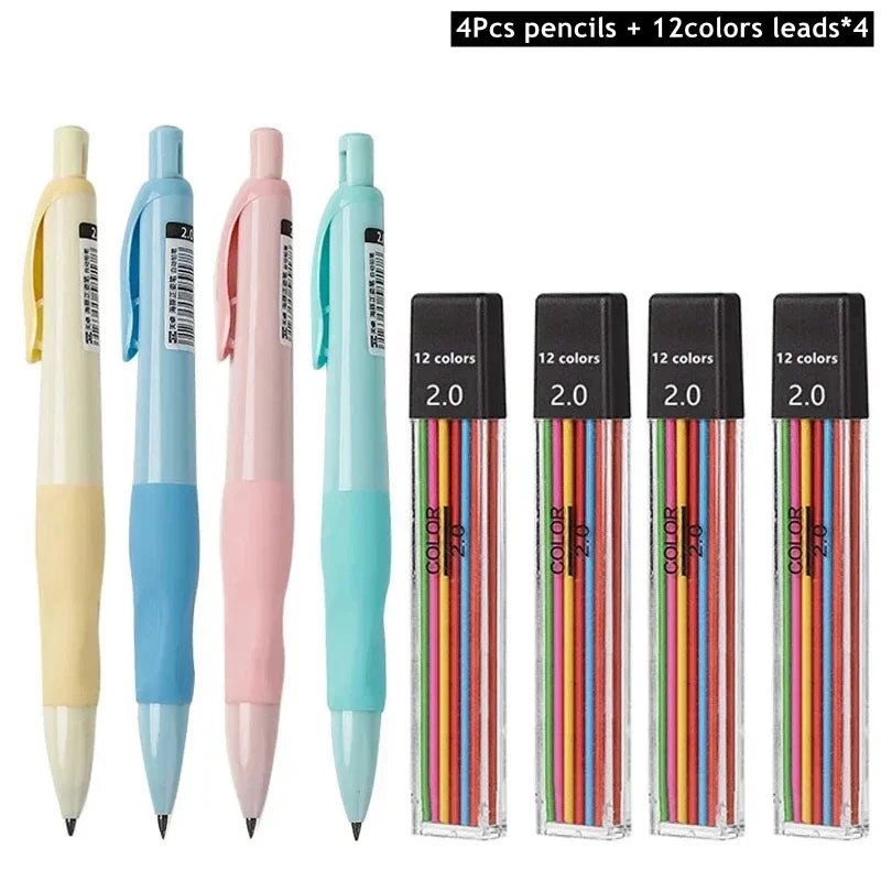 Buy The Best By Artsulli - Art is Long Life Short - Cute Dolphin 2mm Mechanical Pencils Set Carpenter Drafting HB Pencil 2.0 mm for Drawing