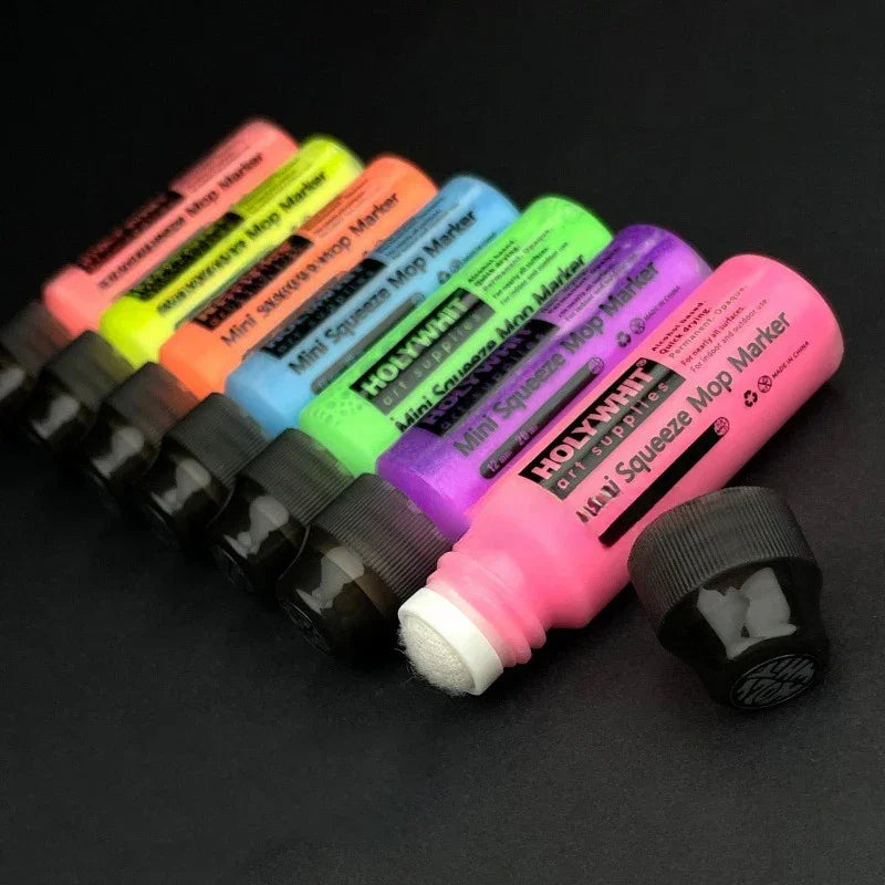 Buy The Best By Artsulli - Art is Long Life Short - 12mm/20ml Mini Graffiti Flow Pen Paint Signature Round Tip Waterproof Marker With Ink