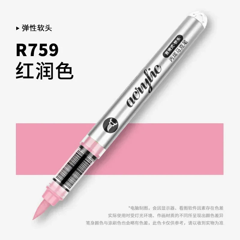 Buy The Best By Artsulli - Art is Long Life Short - 1 PC 120 Colors Direct-liquid Acrylic Markers Paint Pens Brush Tip For Rock School DIY