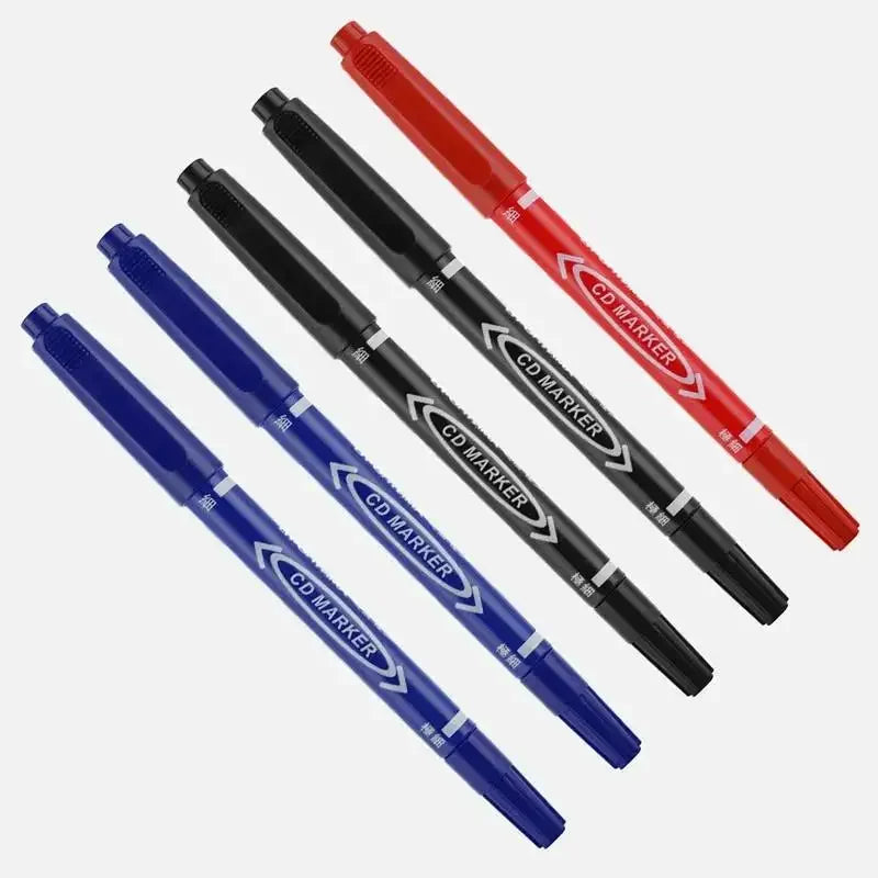 Buy The Best By Artsulli - Art is Long Life Short - 5/10 Pcs Twin Tip Permanent Marker Black/Blue/Red Oil Pen Fine Nid Ink Stationery